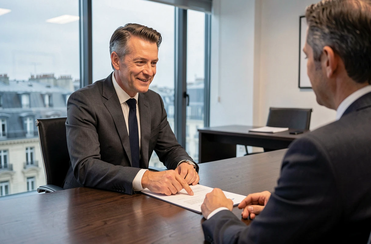 Avocat spécialisé conseillant un client sur une demande d'indemnisation accident de la route à Paris